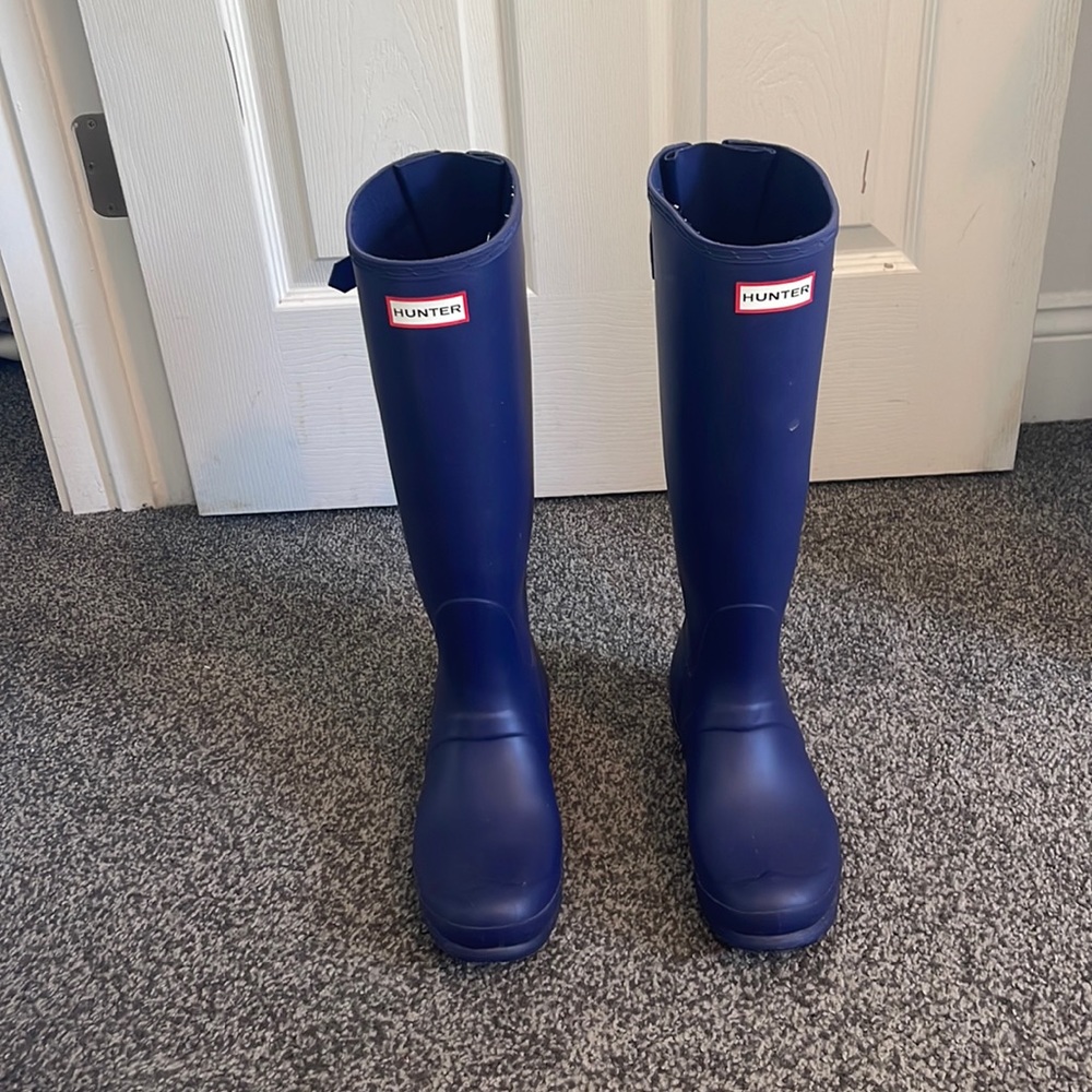 Navy Blue Hunter Rain Boots